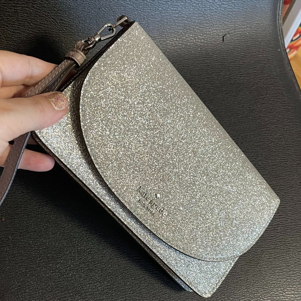 Kate Spade Silver wristlet